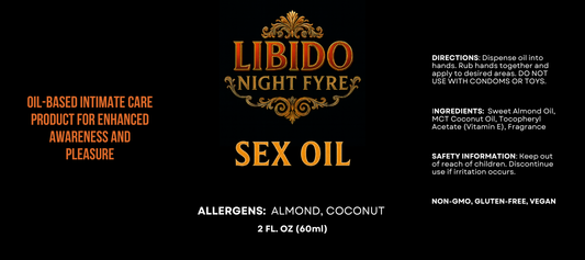LIBIDO NIGHT FYRE Edible Massage Oil