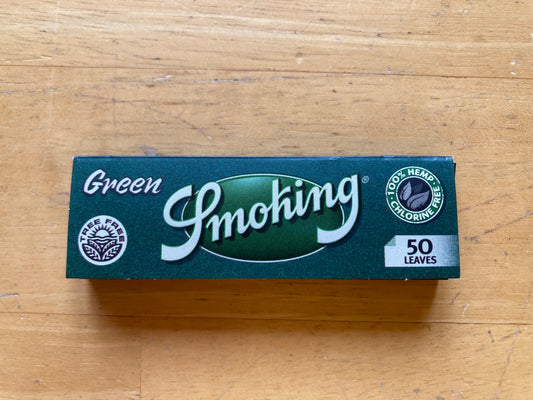 SMOKING "Green" Rolling Papers 50 Leaves